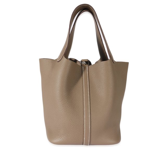 Hermes Etoupe Clemence Picotin 22 MM - Picture 2 of 7